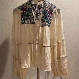Free people embroiled blouse